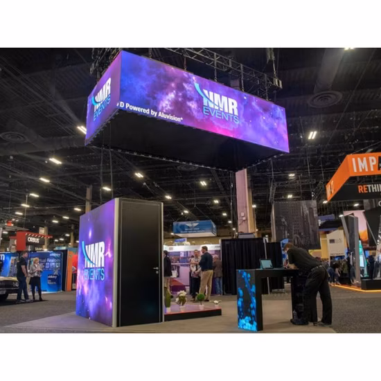 Front Service P3.91 Indoor Fixed Square Pillar Cube Video Wall LED Screen Display